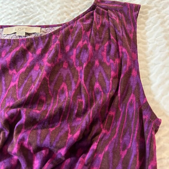 Loft Jersey Knit Sleeveless Dress size Medium - Picture 3 of 6